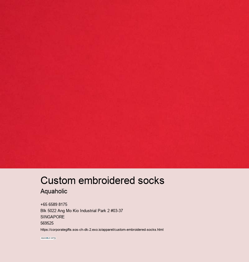 custom embroidered socks