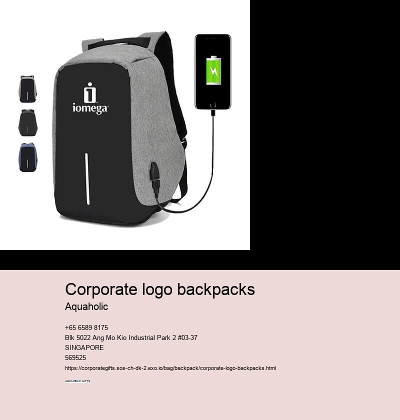 corporate logo backpacks