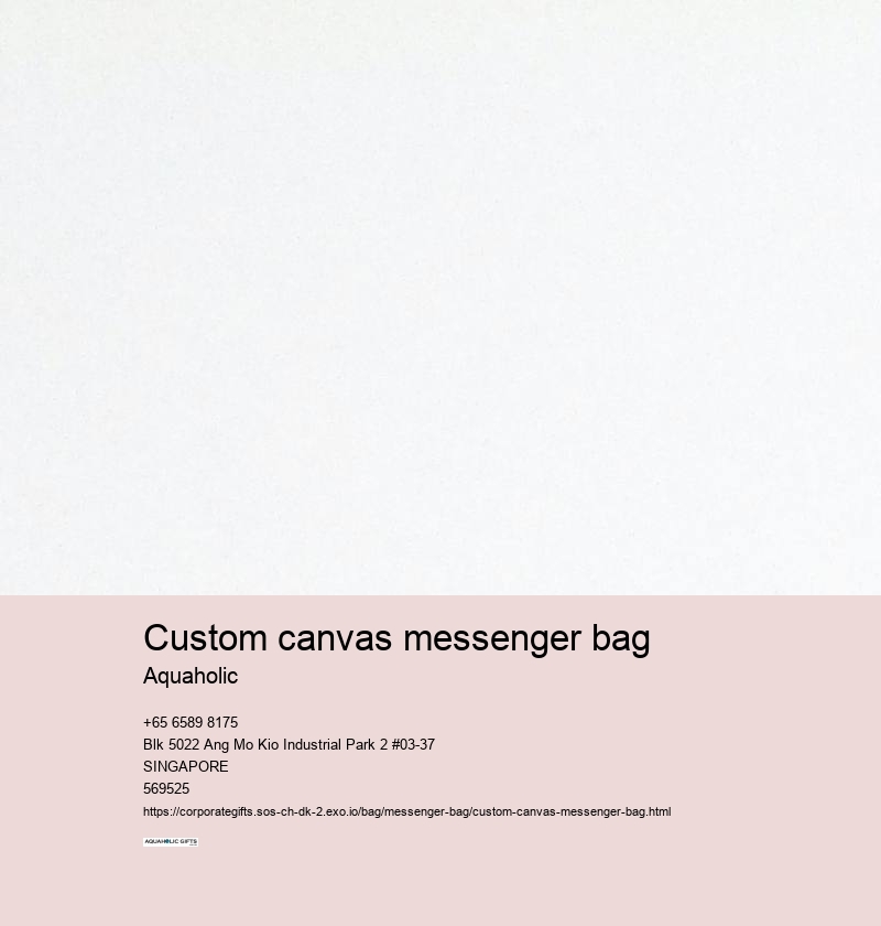 custom canvas messenger bag