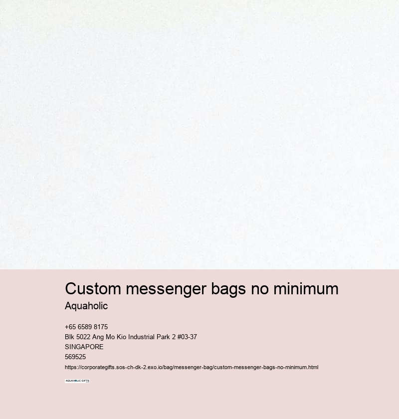custom messenger bags no minimum