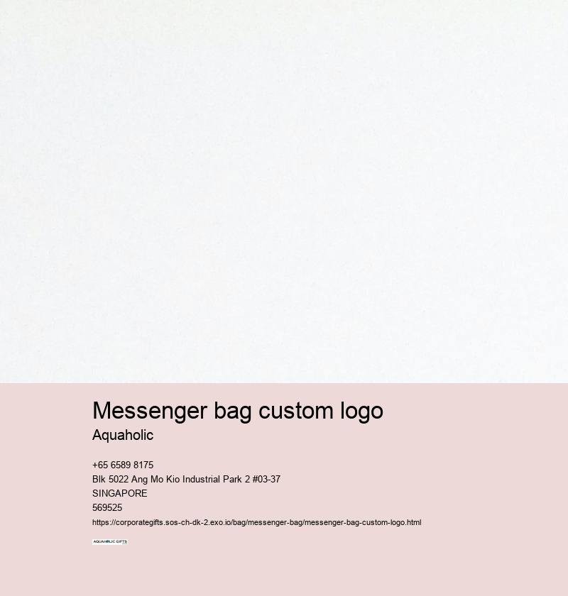 messenger bag custom logo